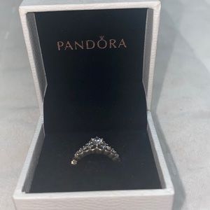 Pandora princess wishbone ring